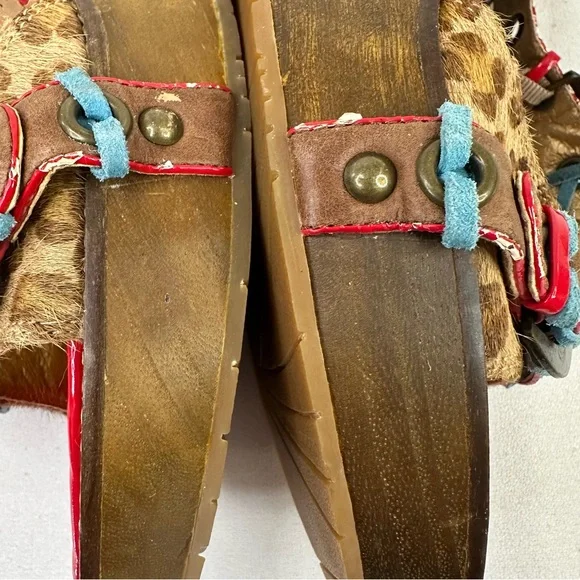 Naughty Monkey Indios Wedge Sandal Leopard 10 - Picture 11 of 16